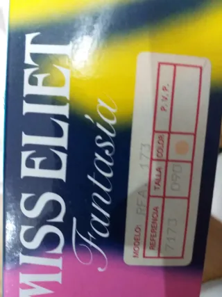 Conjunto de lencería fina talla 90