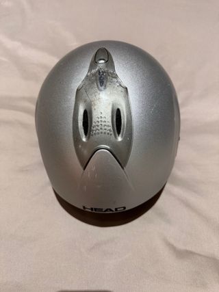 Casco de esquí HEAD plateado