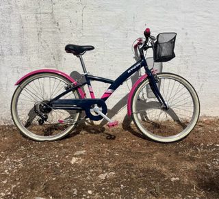 Bicicleta BTWIN niña azul y rosa