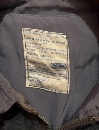 Divisa da montagna Pilota Aeronautica Militare 60'