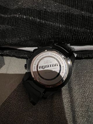 Reloj Invicta Aviator Cronógrafo Negro