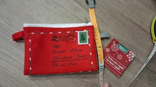 Pochette Natale Feltro Melinera Rossa