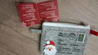 Pochette Natale Feltro Melinera Rossa