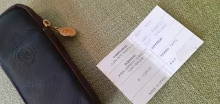 Cartera de piel para tampones