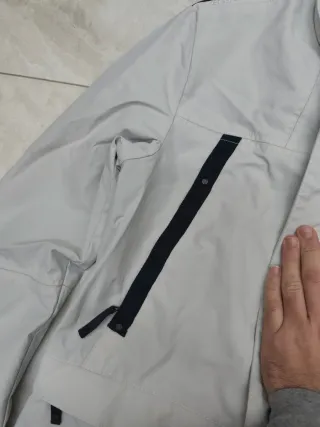 Giacca Geox Uomo Traspirante Beige/Blu Taglia L