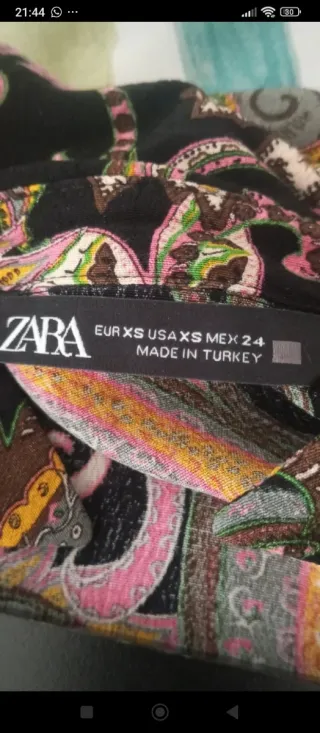 Vestido largo Zara estampado