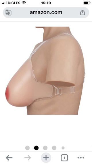 Pechos de silicona grandes con cintas