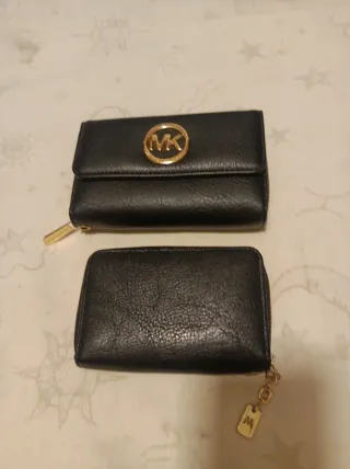 Lote 2 Carteras Negras y Doradas
