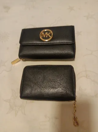 Lote 2 Carteras Negras y Doradas