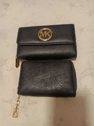 Lote 2 Carteras Negras y Doradas