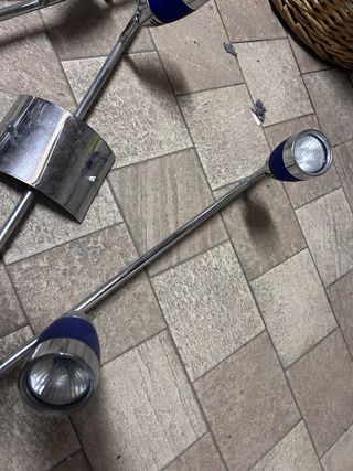 Lampade da parete metallo blu/argento