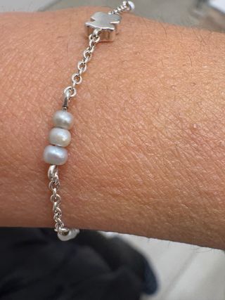 Pulsera Tous perlas plata