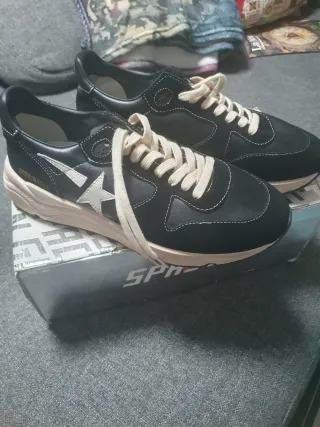 Zapatillas Golden Goose Lujo Beige/Negro