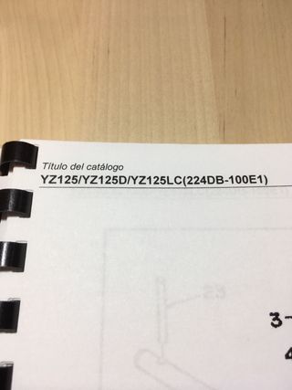 Manual Yamaha YZ 125 1992