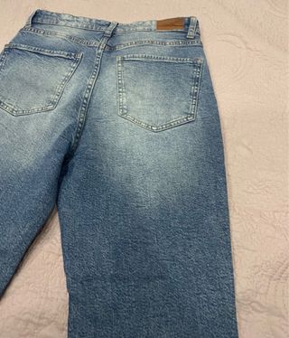 Jeans Bershka cropped flare blu