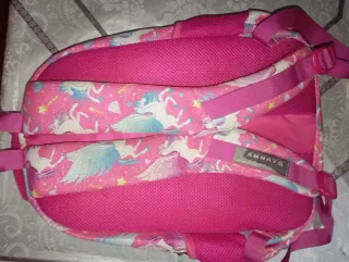 Mochila y estuche unicornios rosa
