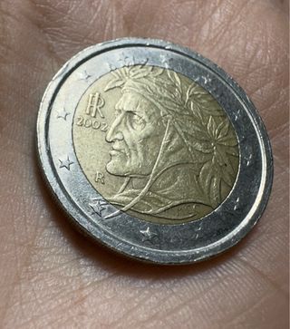 Moneta 2 Euro Italia 2002 Dante Alighieri