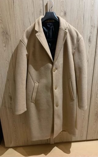 Chaqueta de paño hombre beige