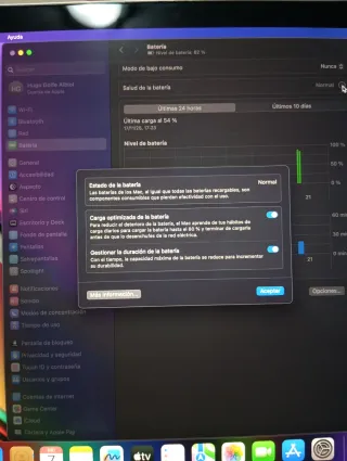 Macbook Pro 15" (2018) ¡BATERÍA 99 CICLOS!