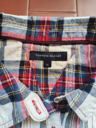 Tommy Hilfiger camicia vestito Donna Tg 16 XL