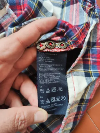 Tommy Hilfiger camicia vestito Donna Tg 16 XL