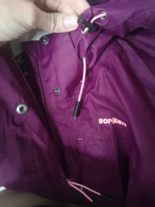 Cortavientos mujer Boriken morado y rosa