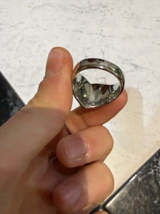 Anillo Sello Corazón Plata