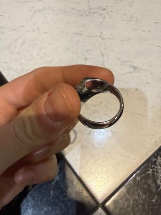 Anillo Sello Corazón Plata