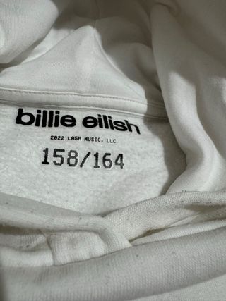 Sudadera Blanca Billie Eilish Happier Than Ever