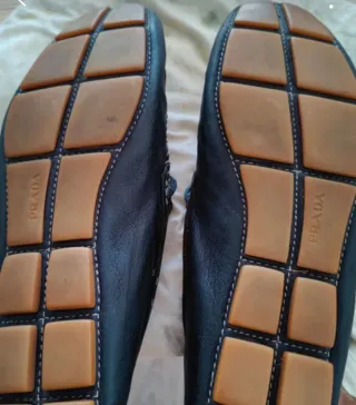 Mocasines Prada Azul Talla 42
