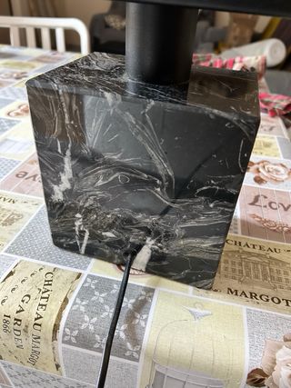 Lampada vintage base marmo nero