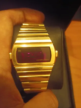 Orologio Hamilton Vintage Digitale Dorato