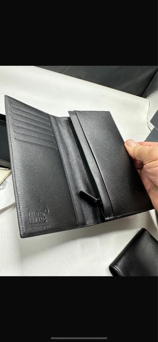 Cartera Montblanc alargada 6 tarjetas con cremalle