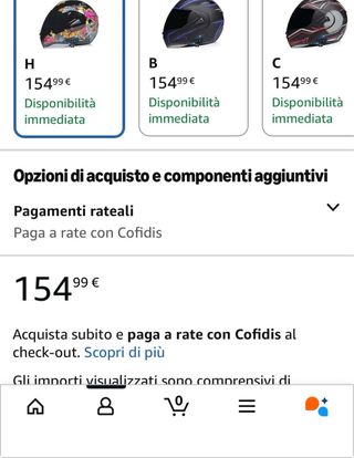 Casco Moto modulare Nuovo Taglia Errata