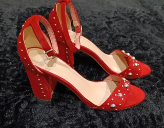 Lote de 2 pares Sandalias Rojas y negras