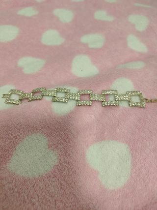 Pulsera eslabones con cristales
