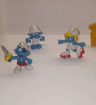 Set 5 Puffi Peyo da Collezione