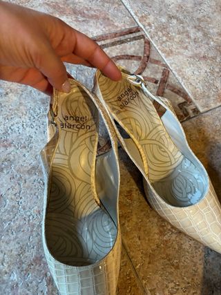 Zapatos Angel Alarcón Beige Vintage