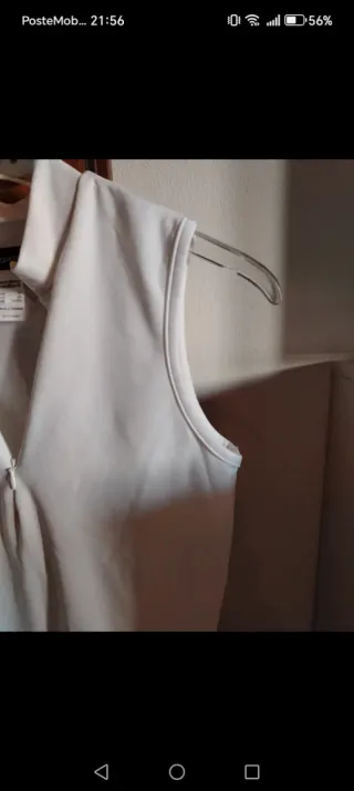 Polo equitazione Fouganza bianca