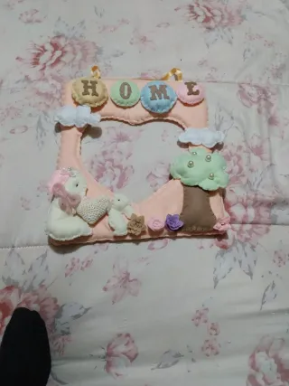 Ghirlanda fuori porta in pannolenci