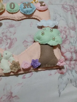 Ghirlanda fuori porta in pannolenci