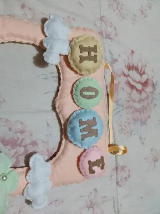 Ghirlanda fuori porta in pannolenci