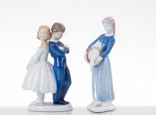 2 Statue Royal Copenhagen Bambini