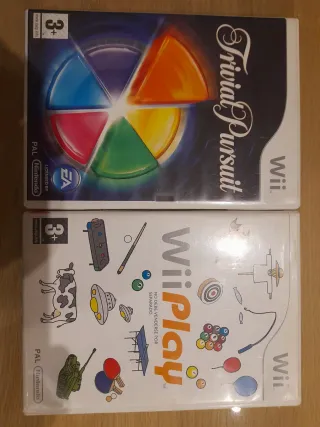 Juegos Wii Trivial Pursuit y Wii Play