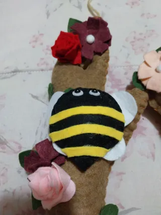 Ghirlanda fuori porta in pannolenci