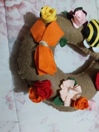 Ghirlanda fuori porta in pannolenci