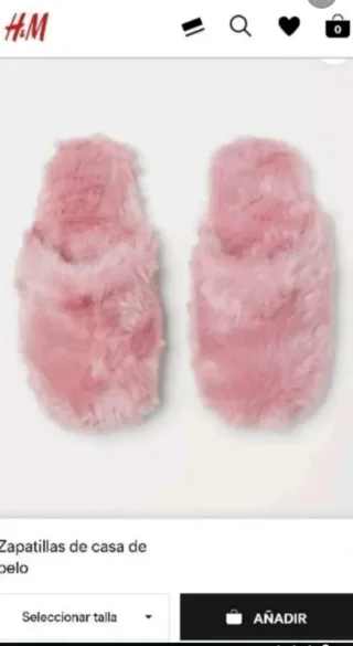 Zapatillas de pelito rosa SIN ESTRENAR