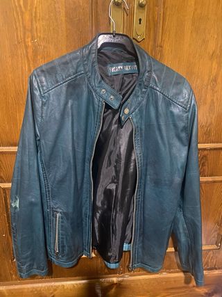 Cazadora Piel FREAKY NATION Talla M Verde