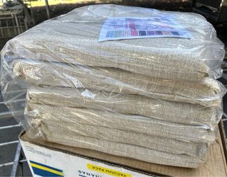 6 Cuscini Sedia Morbidone 40x40 Con Lacci Beige