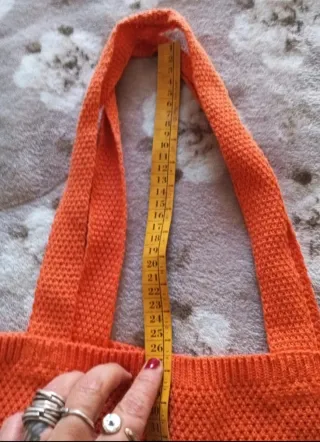 Borsa Sephora arancione e bianca